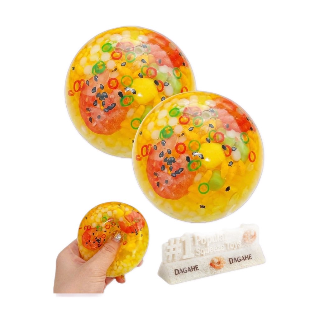 2 Pack Sushi Squishy Shrimp Rolls Crunchy Squeeze Set