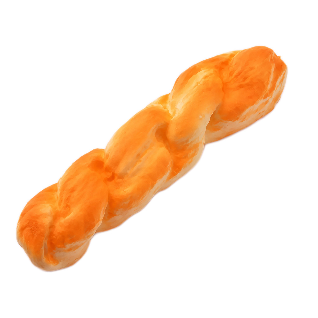 20 cm Twisted Bread Squishy — Braided Baguette Squeeze Toy