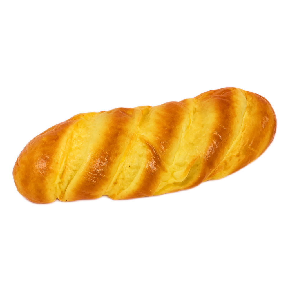 21 cm Braided Baguette Squishy — Golden French Loaf Toy