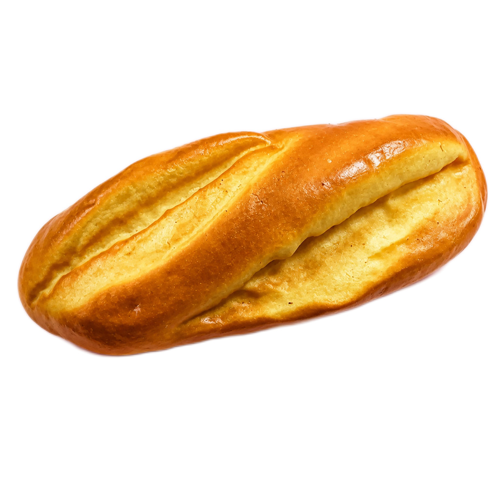 21.5 cm Split-Crust French Loaf Squishy — Realistic Bread Toy