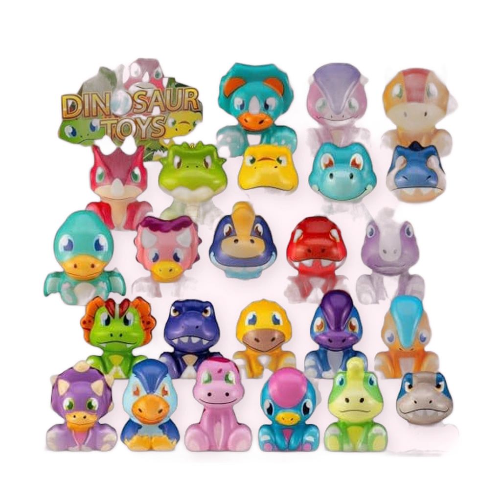 24 Pack Dinosaur Squishy Toys for Kids Party Favors