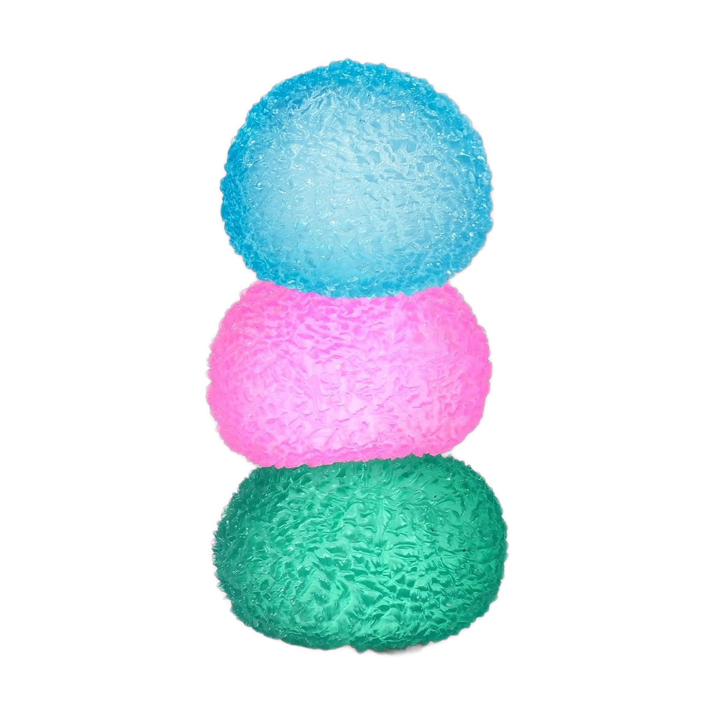3 Pack Gel Ball Squishy Set - Soft Memory Squeeze Balls