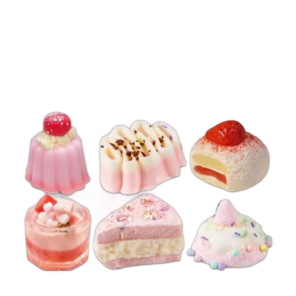 6 Pack Cupcake Squishy Set Jumbo Slow Rising Dessert Toys