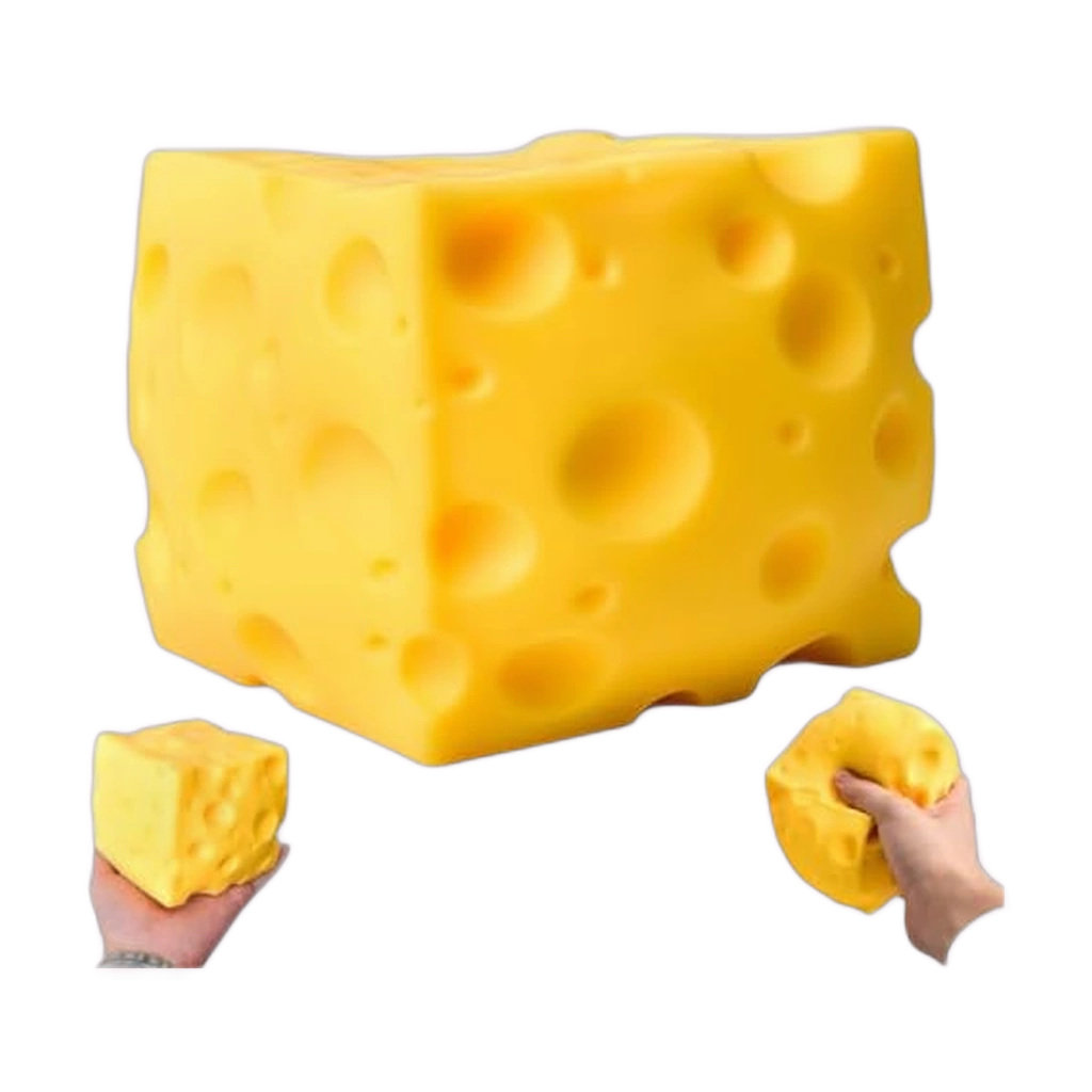 Big Cheese Squishy, Chunky Slow Rising Block to Squash