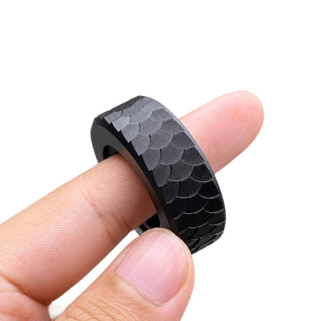Black Mechanical Fidget Ring