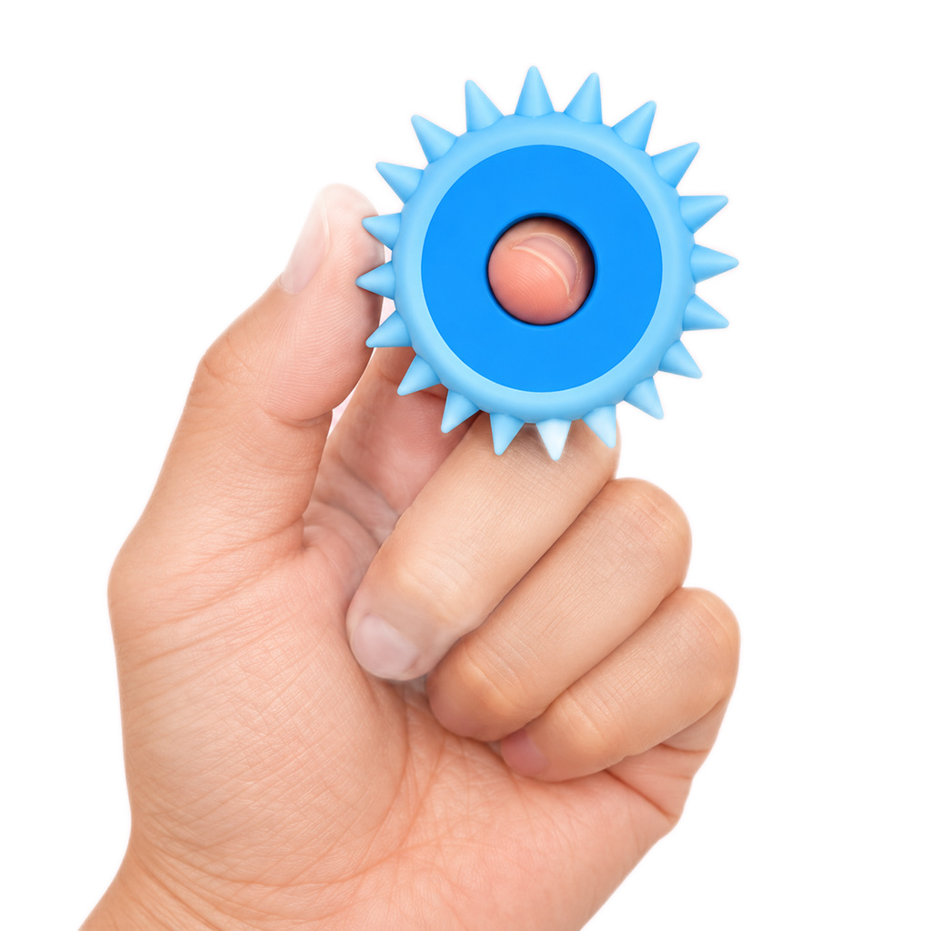 Blue Silicone Sensory Spinner Ring