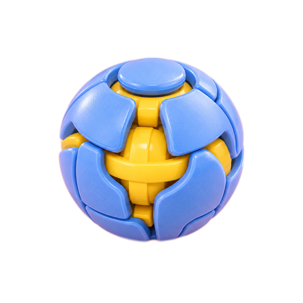 Blue Yellow Mechanical Fidget Ball