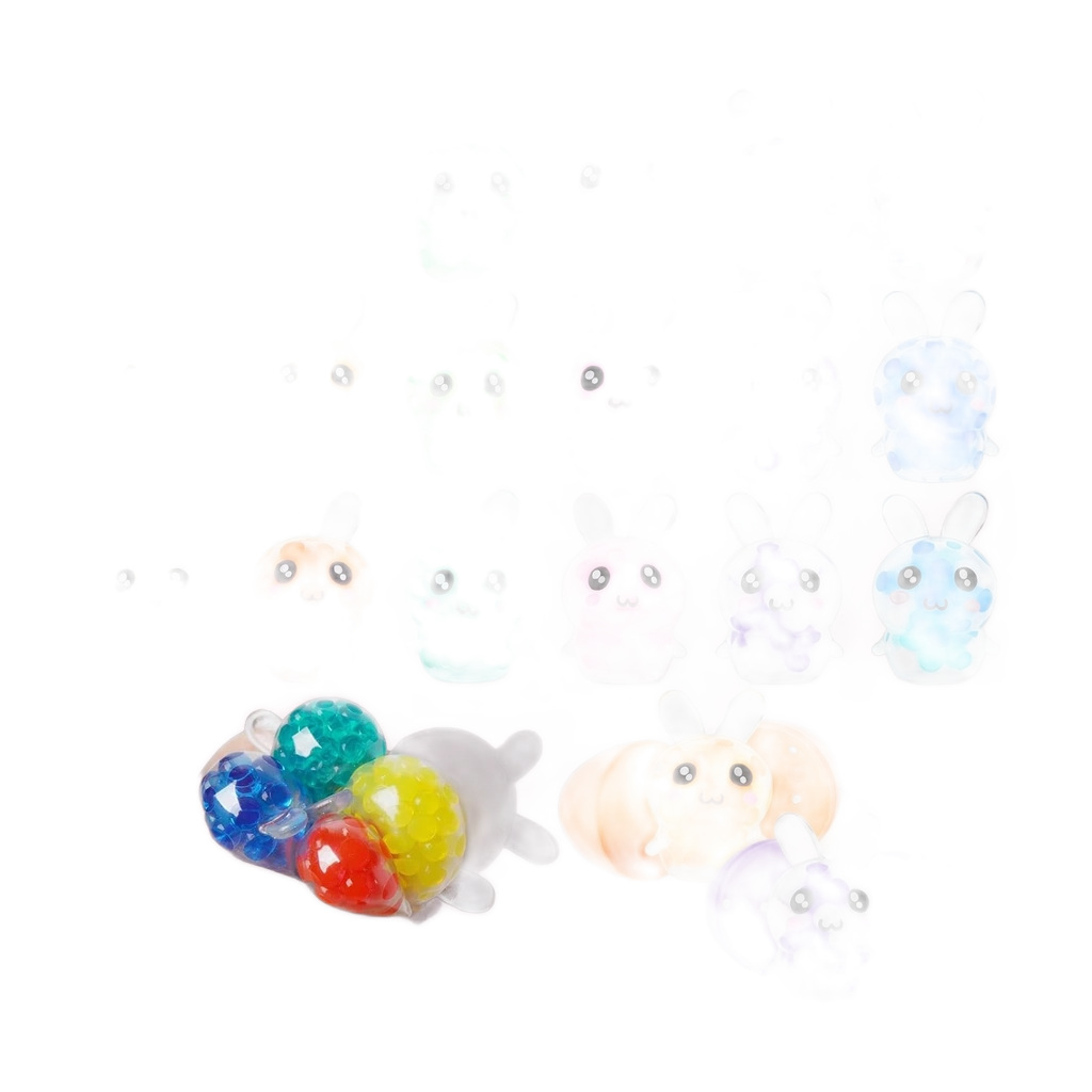 Bulk Bunny Squishy 18 Pack Water Bead Squeeze Fidget Toy
