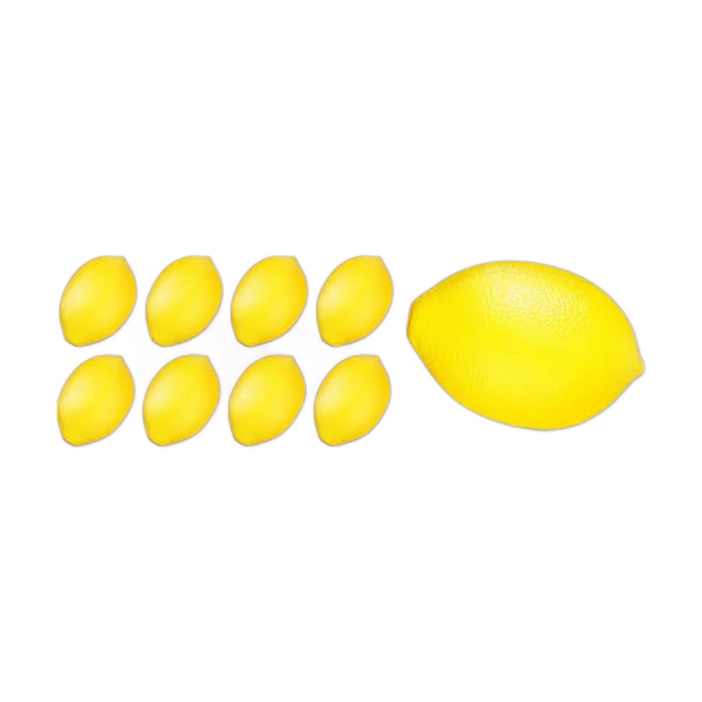 Bulk Lemon Squishy Party Favors, 36 Mini Foam Stress Toys