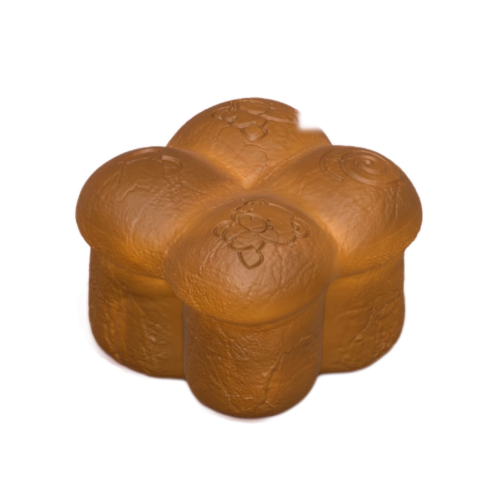 Chocolate Bread Bear Squishy Slow Rising Bun Squeeze Toy