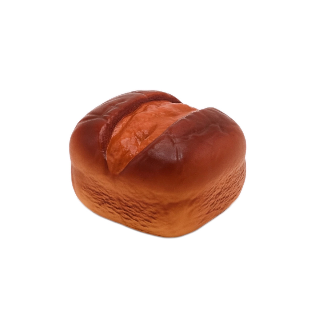 Chocolate Bread Squishy Cracked Roll Slow Rising Toy