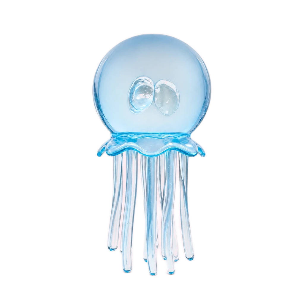 Clear Blue Jellyfish Squishy Soft Bubble Stress Toy