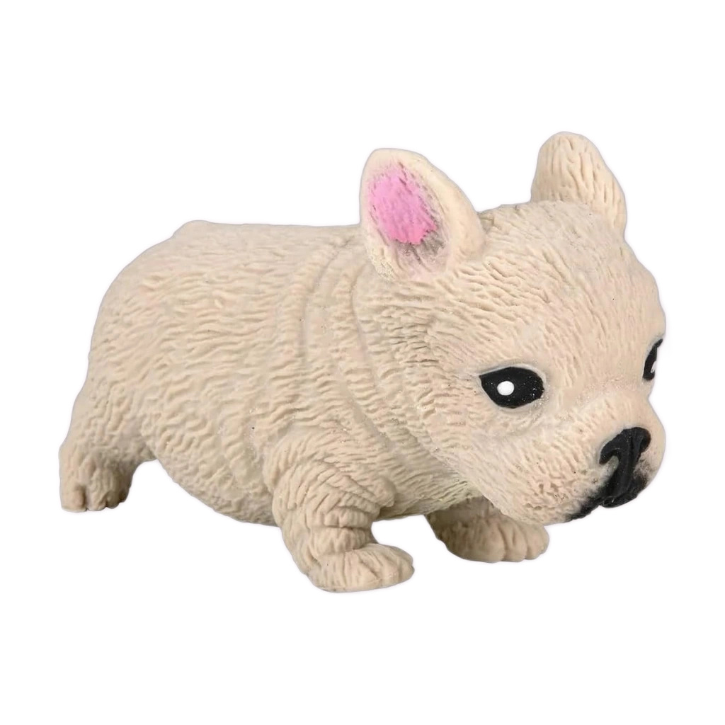 Cream Frenchie Dog Squishy, Stretchy French Bulldog Toy