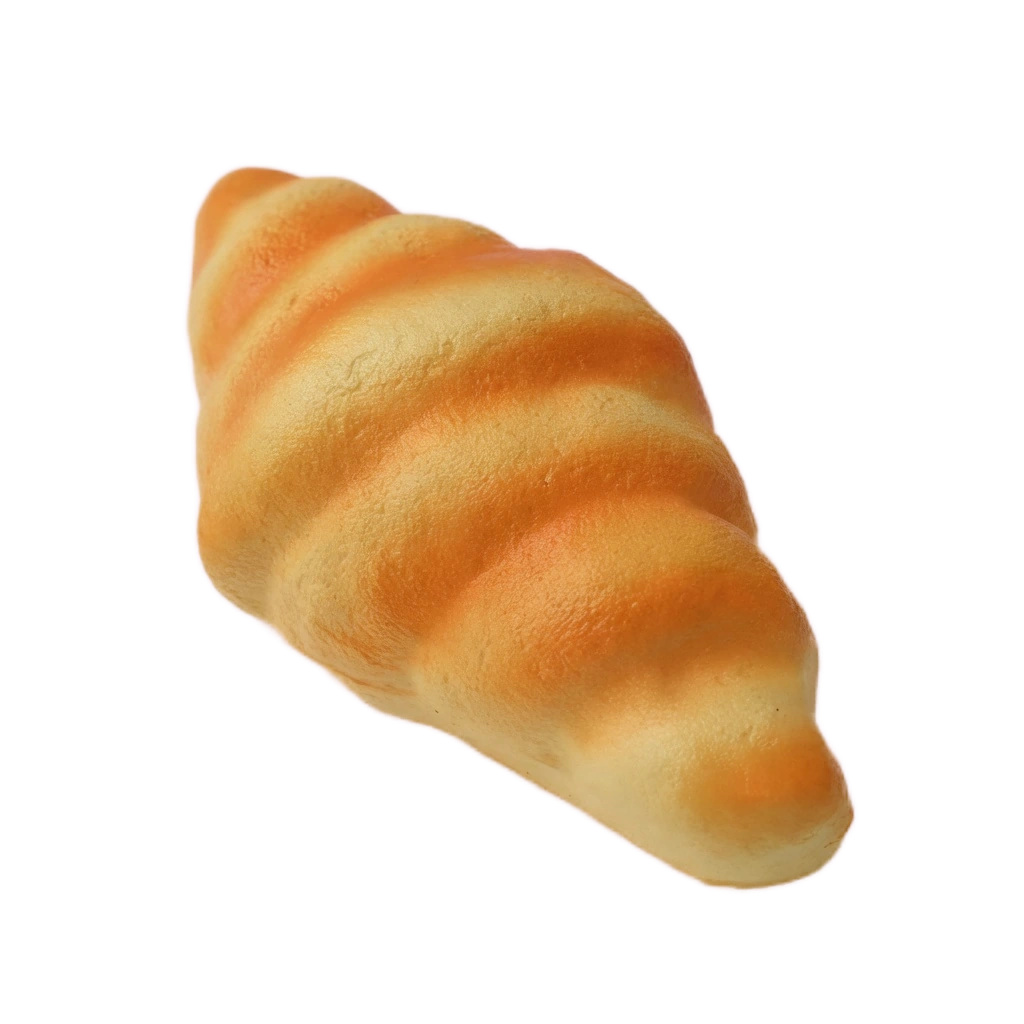 Croissant Bread Squishy - Flaky Crescent Squeeze Toys
