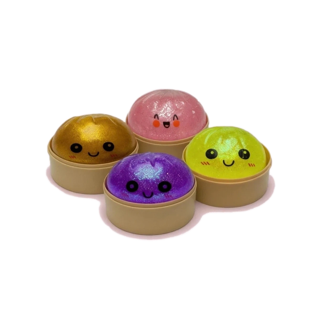 Dumpling Squishy Mystery Box – Glitter Slow-Rising Squeeze Toy