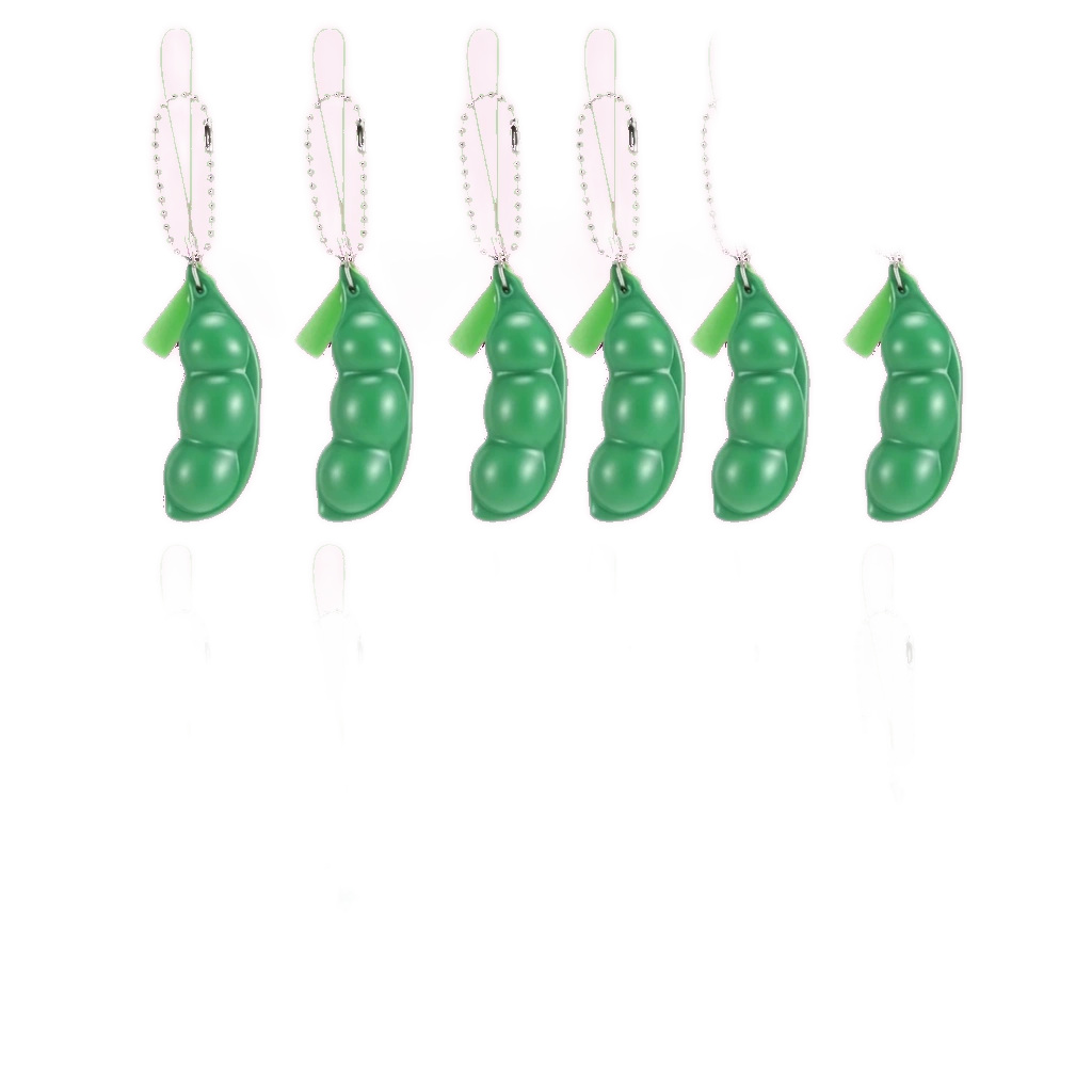 Edamame Squishy Soybean Popper - 12 Pack Fidget Beans