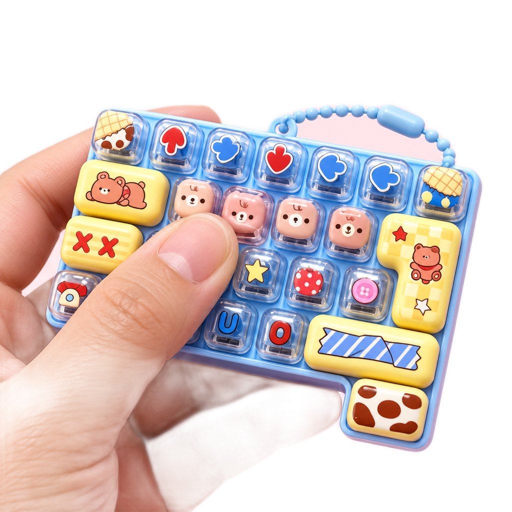 MINI KEYBOARD FIDGET KEYCHAIN الصورة