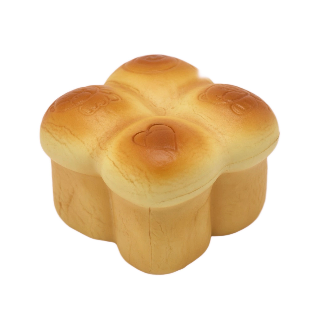Flower Bread Squishy Soft Clover Loaf Slow Rising Toy