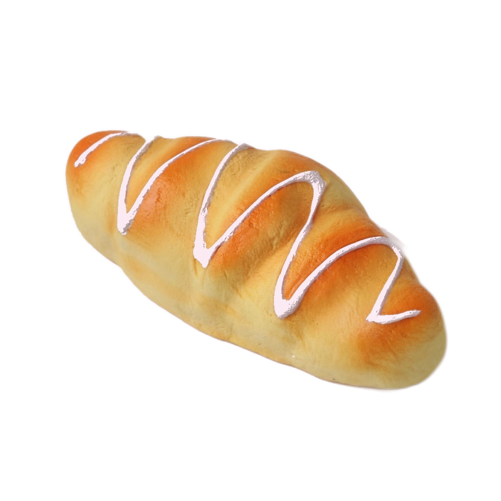 Frosted Croissant Squishy, 5 Inch Soft Scented Squeeze Toy