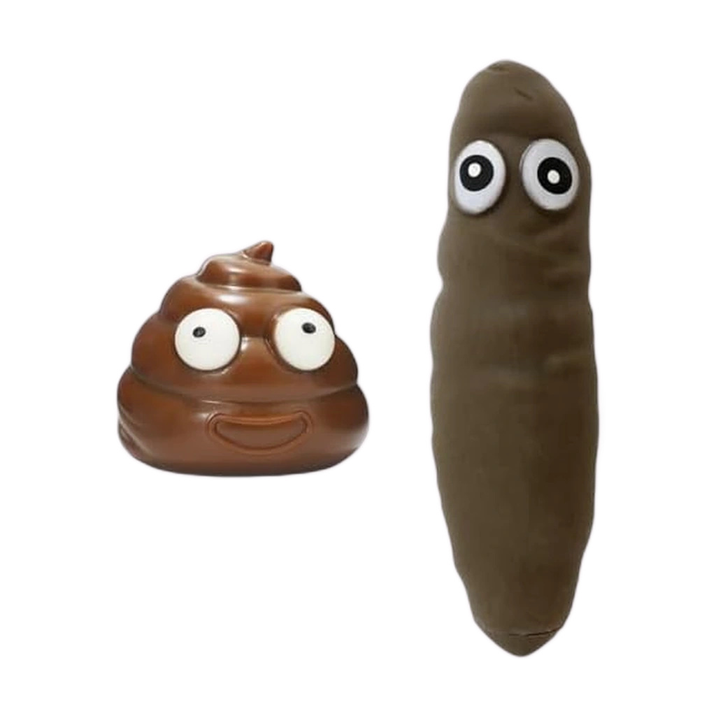 Funny Poop Squishy - 2 Pack Goofy Squeeze Fidget Prank Toy