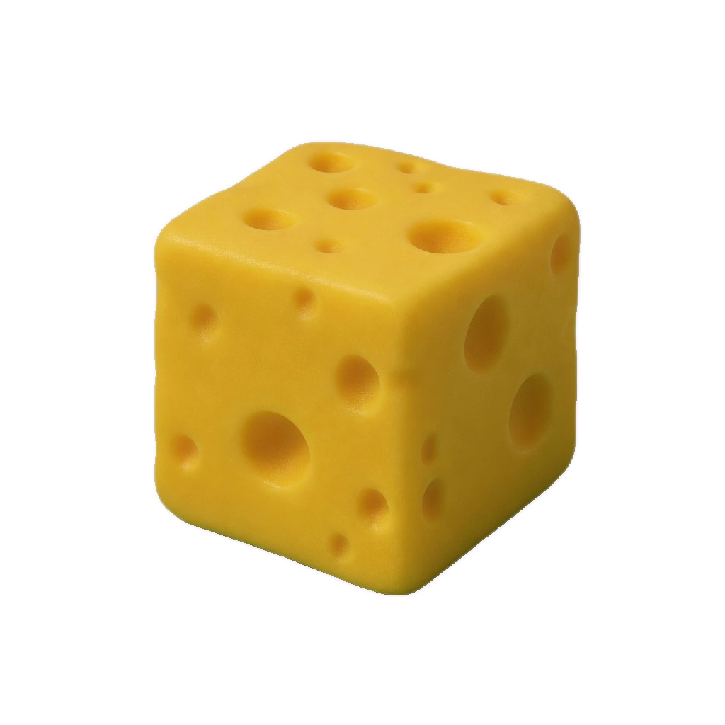 Giant Cheese Squishy, Oversized Block for Both Hands