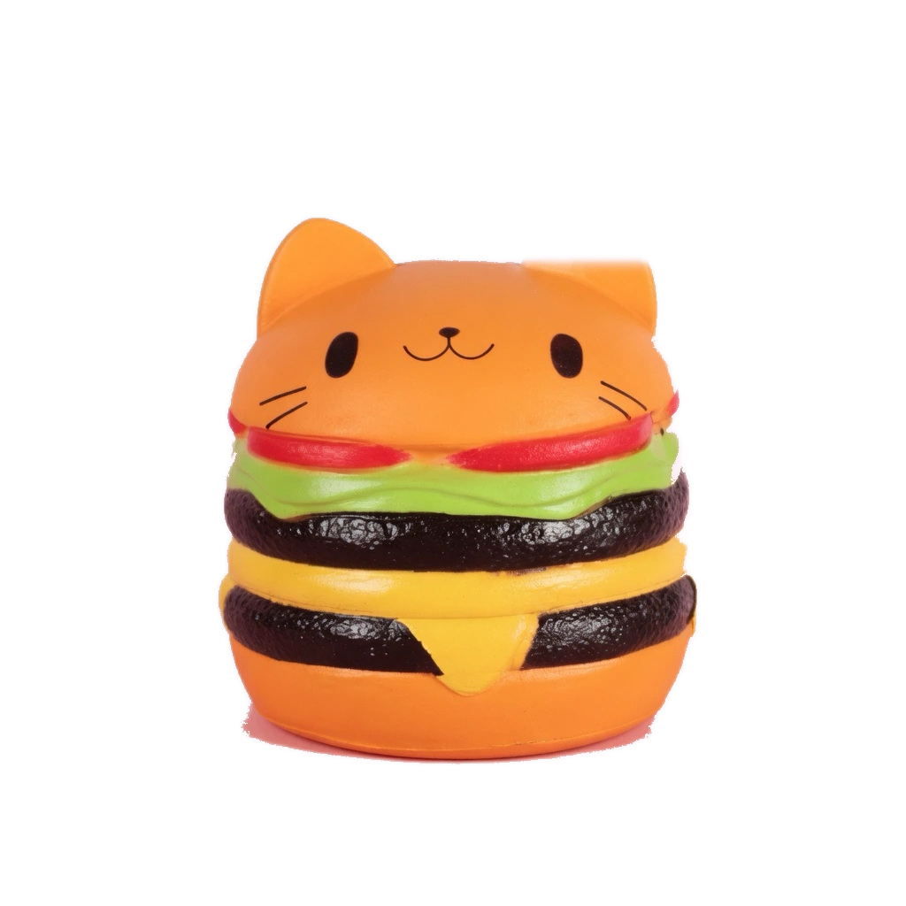 Giant Hamburger Squishy 4.5-Inch Slow Rising Kawaii Bread Toy