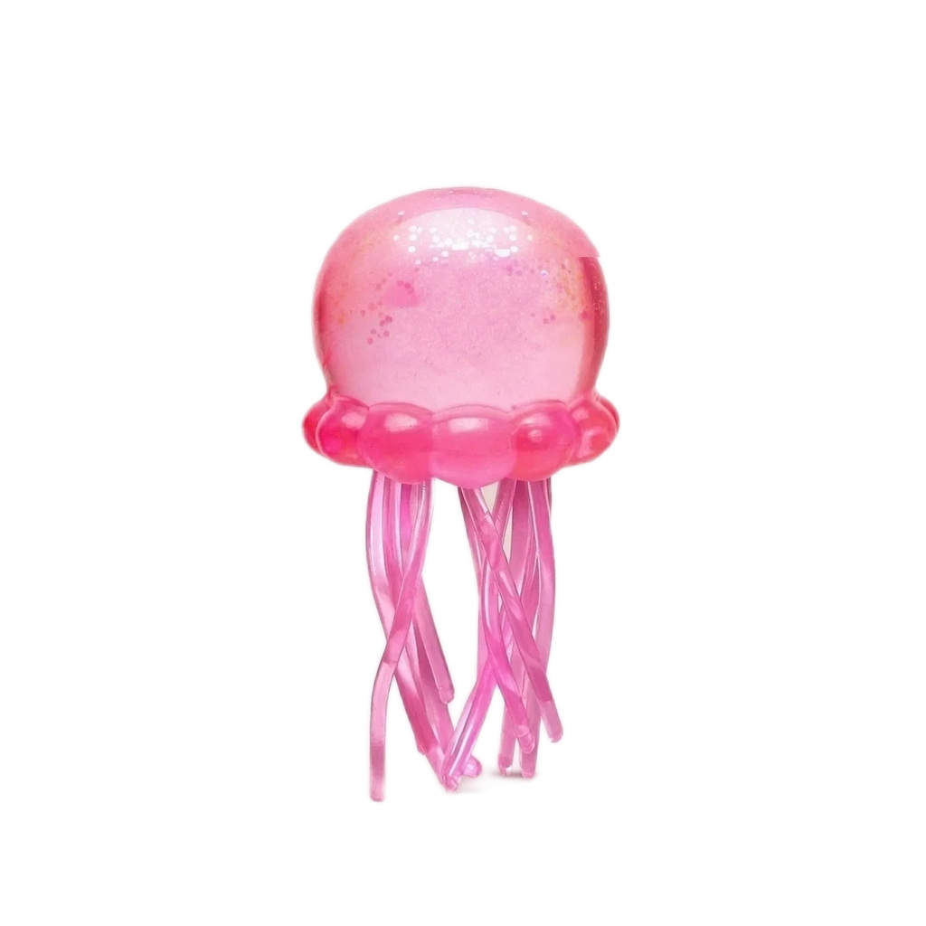 Glitter Pink Jellyfish Squishy Slow Rise Fidget Toy