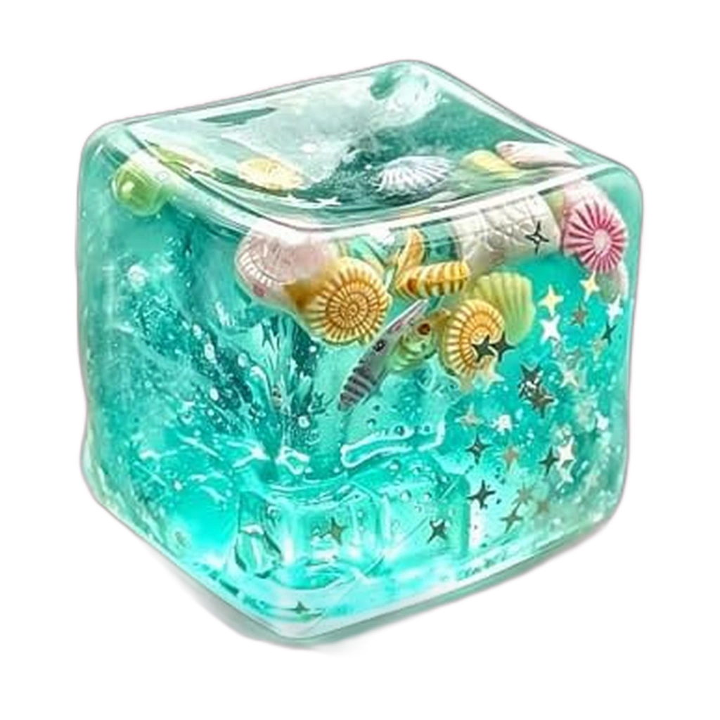 Glow In The Dark Marshmallow Squishy Ice Cube Sensory Cube