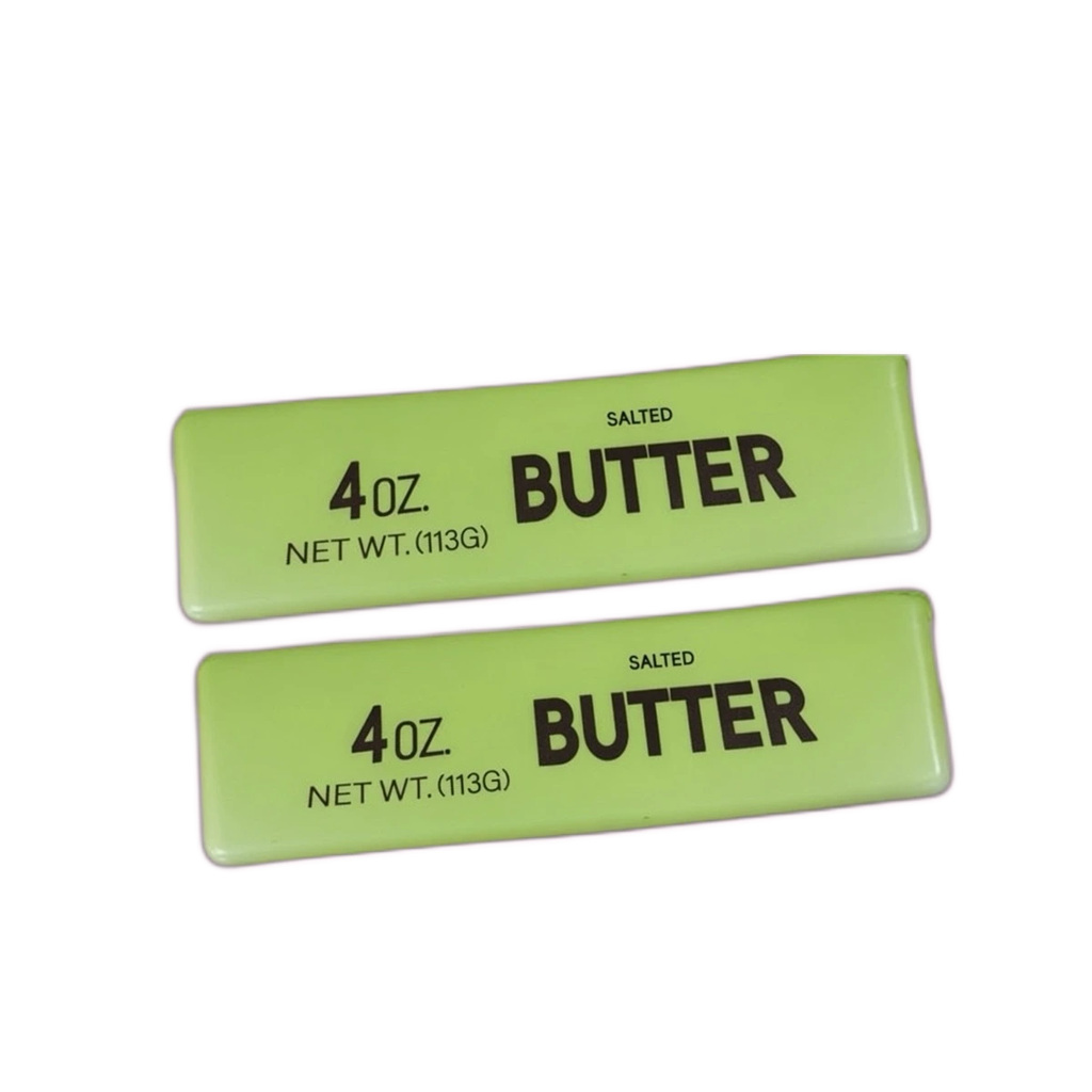 Green Butter Brick Squishy, 2 Pack - Soft Stretchy Fidget Toy