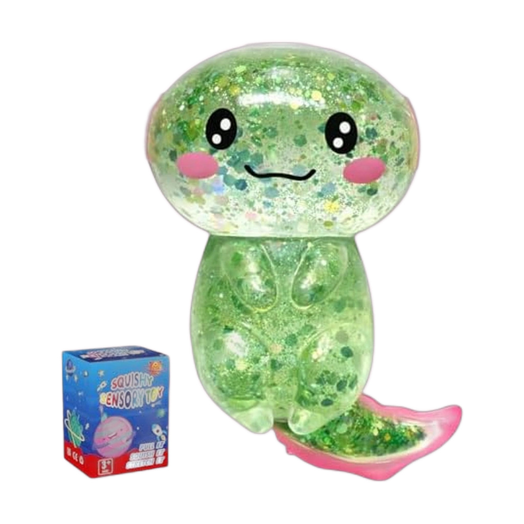 Green Stretchy Axolotl Water Bead Squishy Ball Fidget Toy