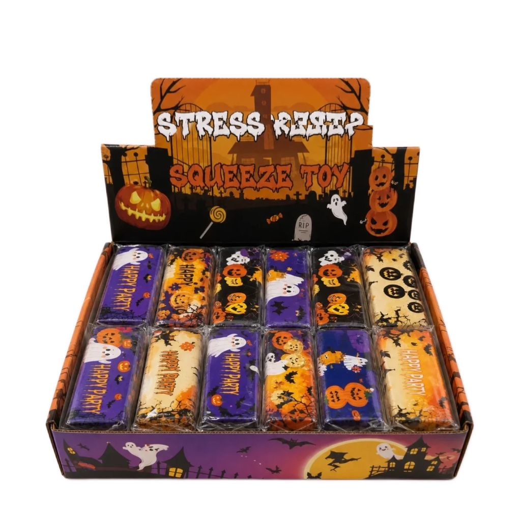 Halloween Butter Squishy 12-Pack Display Box — Party Favors