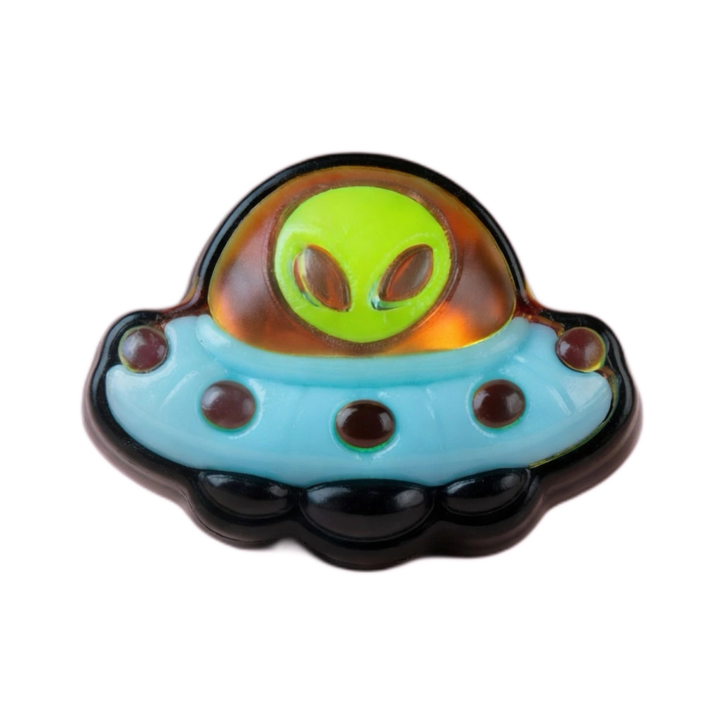 Holographic Alien UFO Squishy Stretchy Sticky Fidget Toy