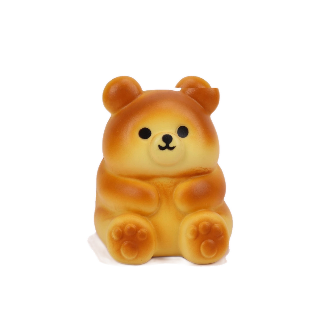 Honey Bun Bear Squishy Soft Slow Rising Bread Toy