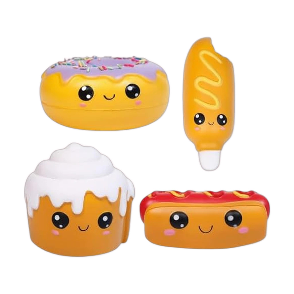 Hot Dog and Cake Squishy 4 Pack of Scented Treats