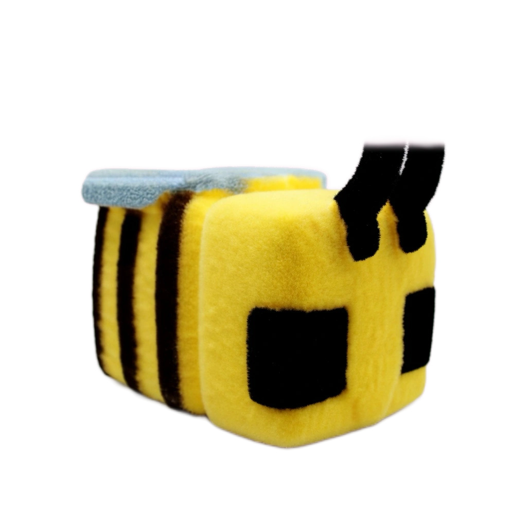 Jumbo Bee Squishy Slow Rising Pixel Block Stress Toy