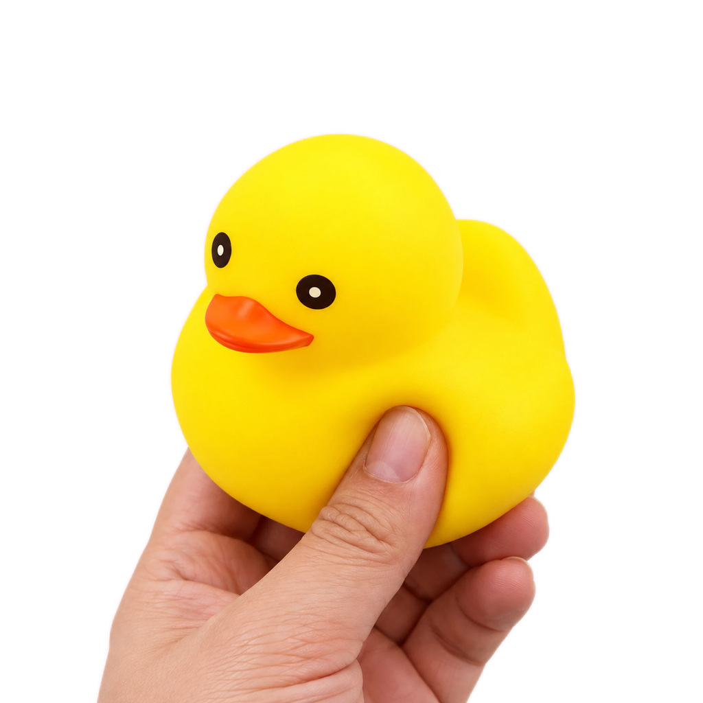 Jumbo Duck Squishy, Giant Two-Hand Squeeze Stress Toy
