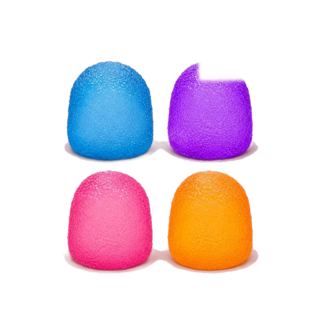 Jumbo Gumdrop Candy Squishy 4 Pack Solid Squeeze Balls