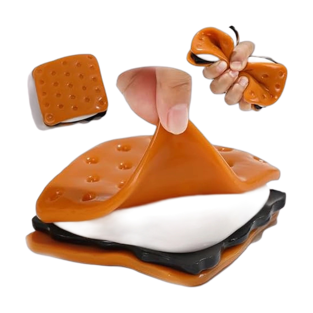 Jumbo Sandwich Squishy Stretchy Smore Slow Rising Fidget Toy