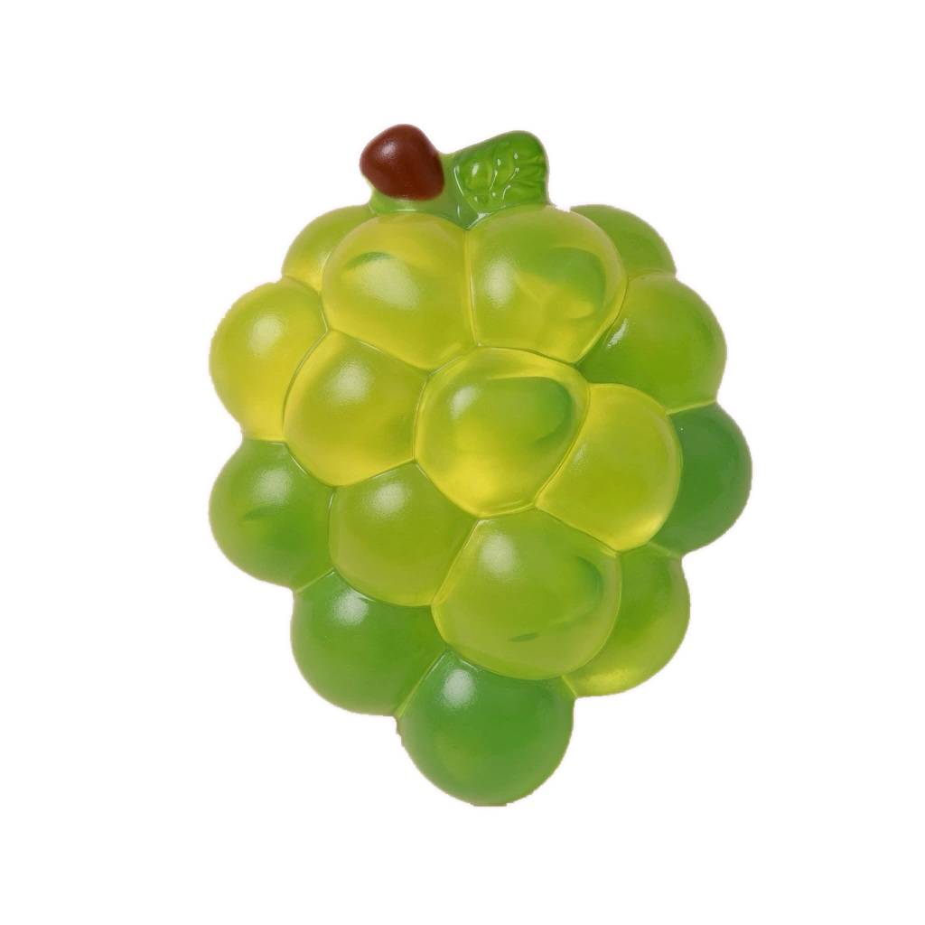 Kawaii Grape Squishy, Clear Jelly Fruit Sensory Fidget Toy