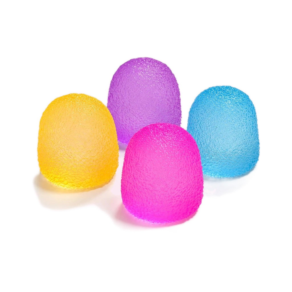 Kawaii Gumdrop Candy Squishy 4 Pack Mini Squeeze Balls