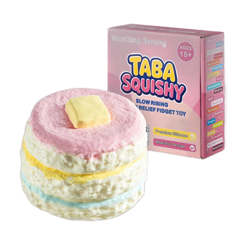 Kawaii Pancake Squishy Stack In Pastel Rainbow Colors