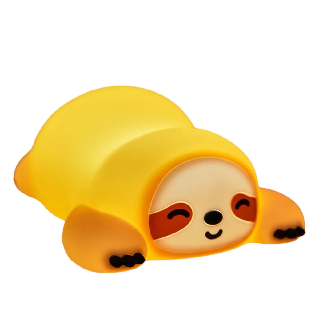 Kawaii Sloth Squishy Night Light - Soft Squeeze Glow Lamp