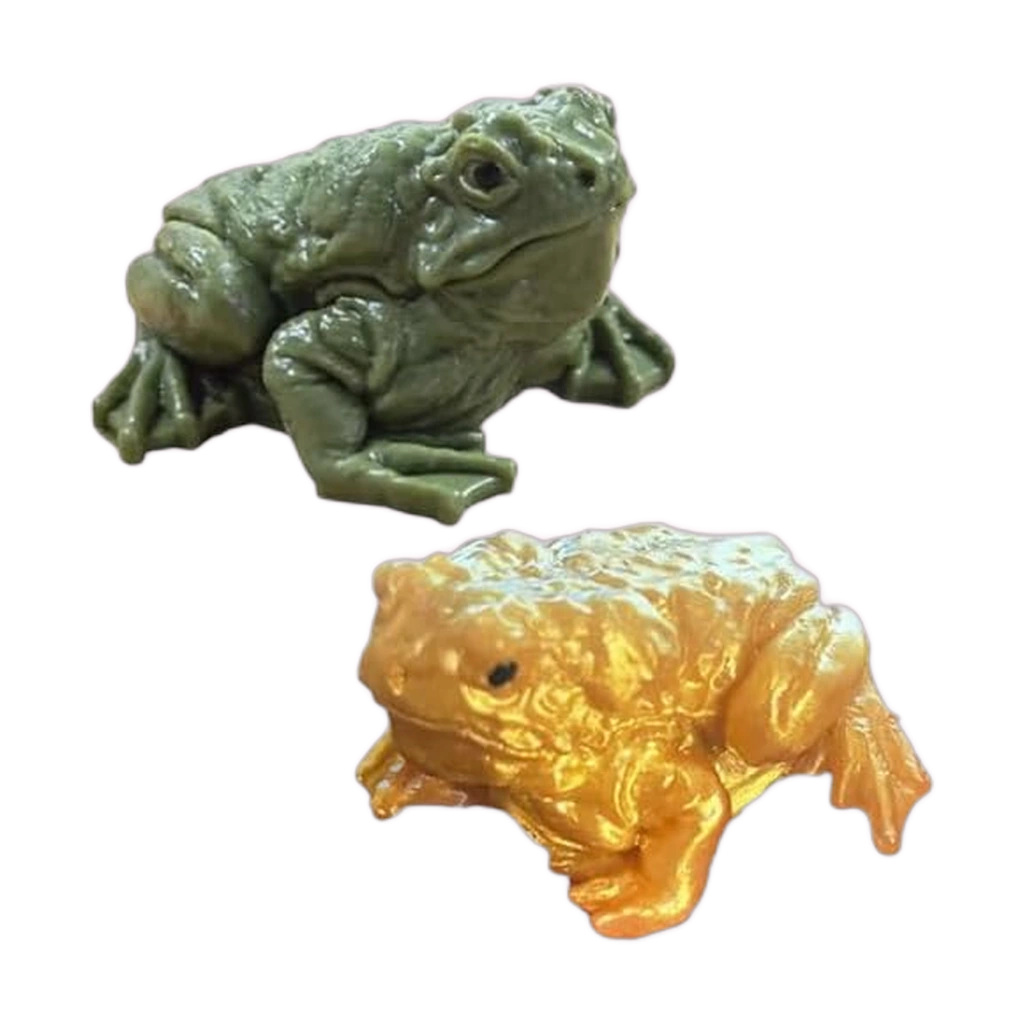 Lifelike Frog Squishy Toad Squeeze Stress Toy Set