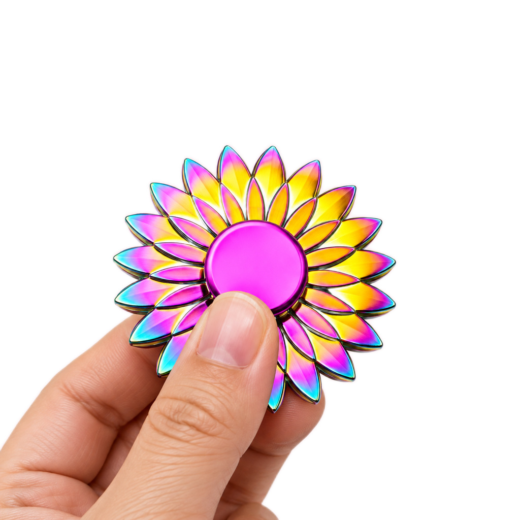 Rainbow Metal Fidget Spinner