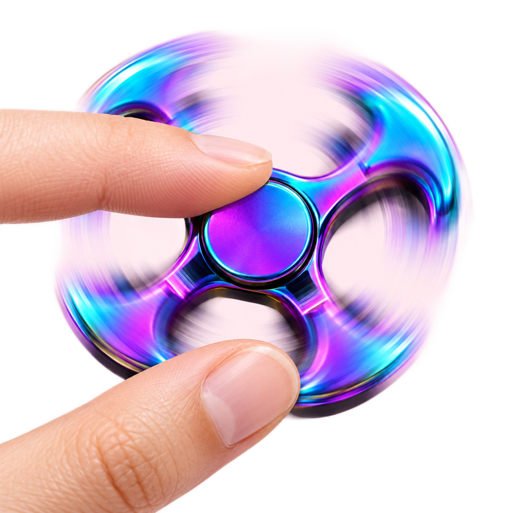 Metallic Purple Blue Fidget Spinner