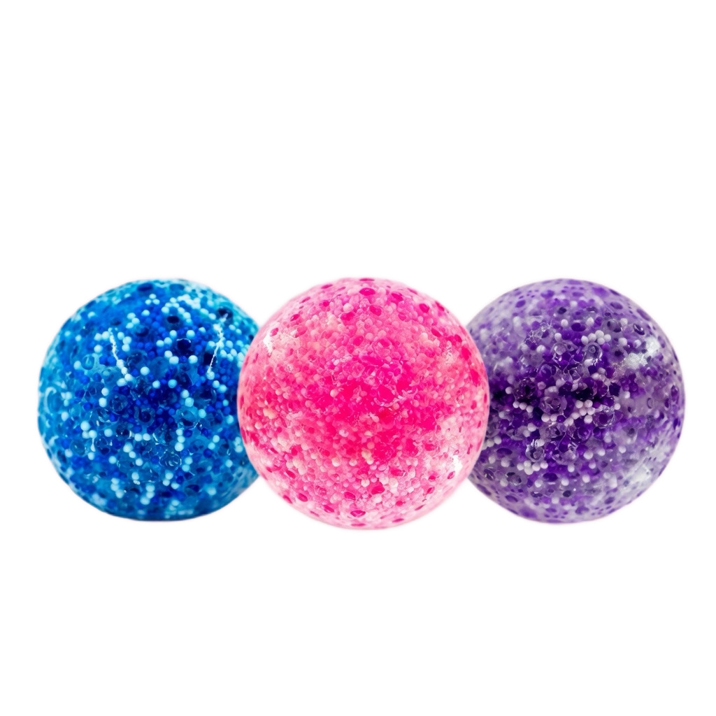 Mini Bead Mesh Squishy Ball 3 Pack Soft Sensory Fidget