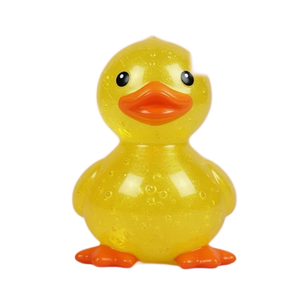 Mini Duck Squishy, Pocket-Size Squeeze Stress Toy