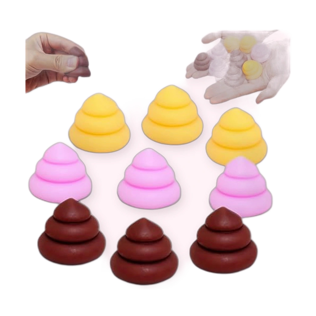 Mini Poop Squishy - 9 Pack Mochi Squishy Sensory Toys