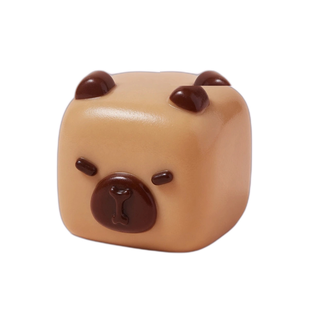 Mochi Capybara Squishy Cube Soft Squeeze Stress Relief Toy