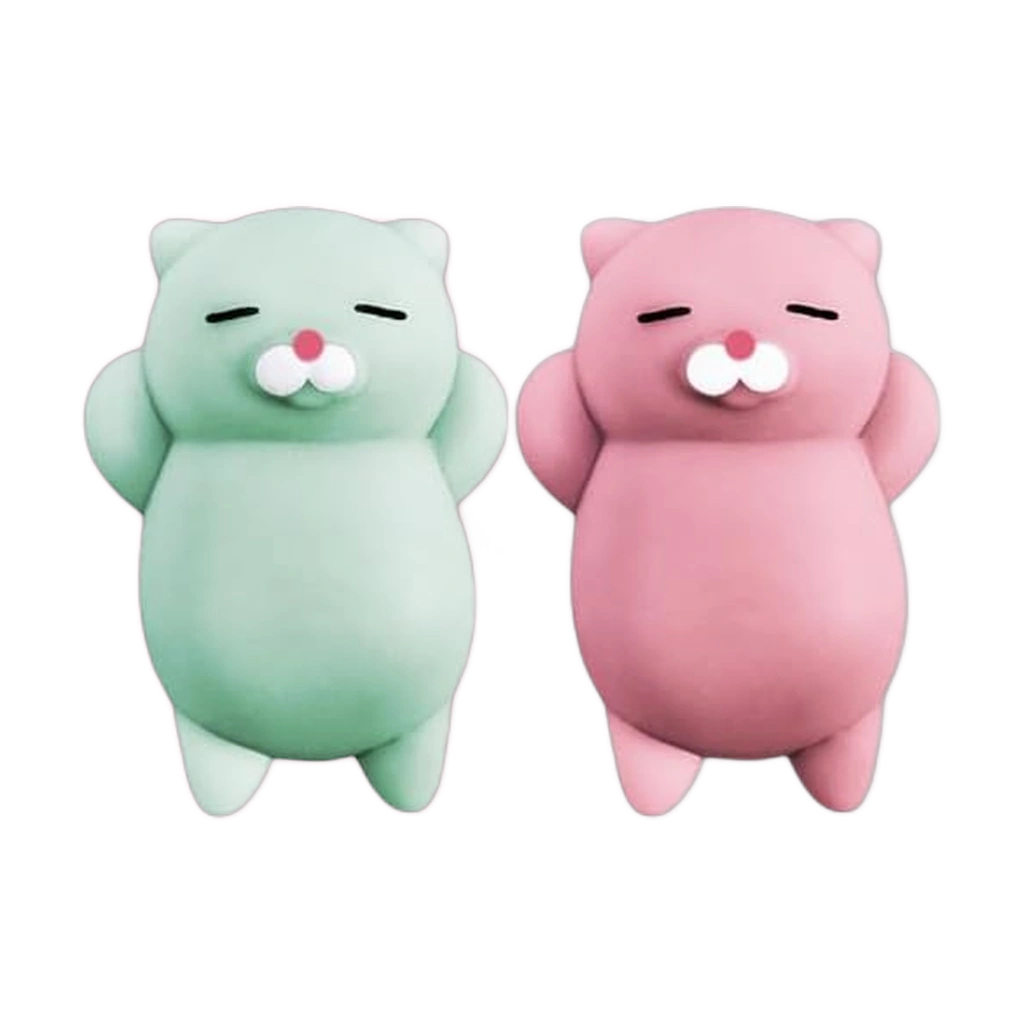 Mochi Cat Squishy Set, 2 Pack Mini Kawaii Squeeze Stress Toys